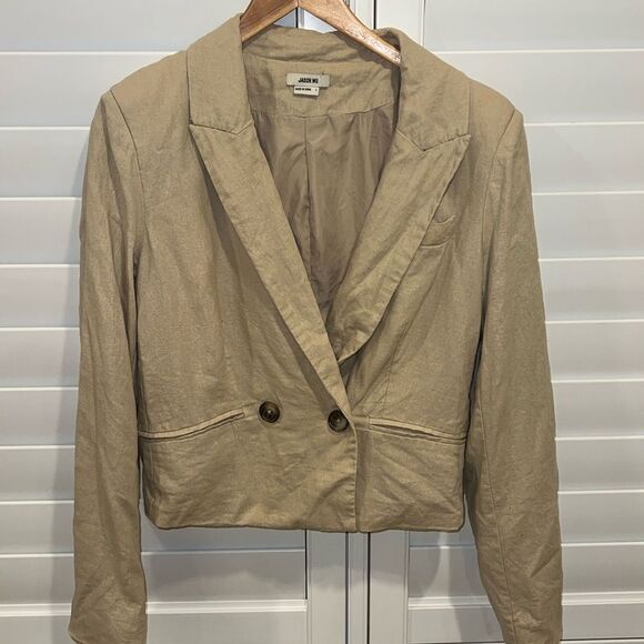 Jason Wu linen cropped jacket large - Picture 1 of 4